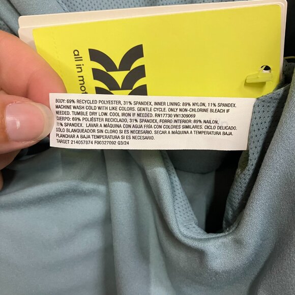 NWT Blogilates Women's Large Cameo Blue Crisscross Active Strappy Back Tank Bra - Picture 10 of 14